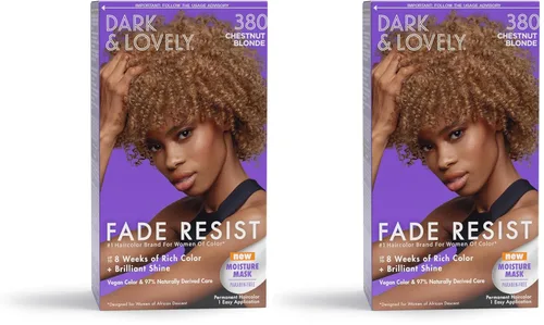 Miniatura 29 de SoftSheen-Carson Dark and Lovely Fade Resist - Tinte permanente y acondicionador para el cabello, de color intenso, azul medianoche 382