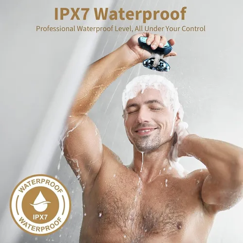 Miniatura 3 de SHPAVVER Afeitadoras de cabeza para hombres calvos: maquinilla de afeitar eléctrica 5 en 1 - Kit de aseo de afeitar impermeable IPX7 para hombres