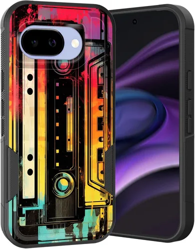 Miniatura 127 de Funda para Pixel 6A, Híbrida de Doble Capa de Servicio Pesado Resistente a Prueba de Golpes PC Duro + Funda Protectora de Silicona Suave para Google