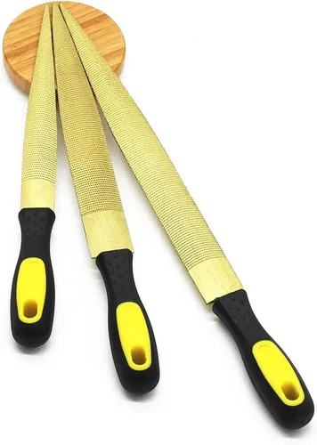Golden - Juego de limas de madera de 6/8/10 pulgadas (paquete de 3) | Dientes de doble corte de la marca Golden para dar forma a metal suave y