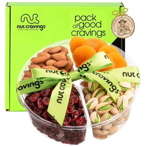 Miniatura 9 de Canastas para regalo de Pascua para adultos y niños, huevo lleno de dulces y conejito Plato con nueces gourmet (surtido de 7) Arreglo con golosinas