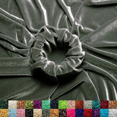 Miniatura 19 de Ice Fabrics The Yard - Tela de terciopelo elástico elástico suave de 60 pulgadas de ancho para coser ropa, disfraces, manualidades, 90% poliéster