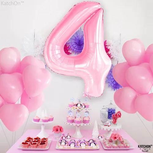 Miniatura 537 de KatchOn, Globo grande azul número 2 de 40 pulgadas Decoraciones de cumpleaños de Baby Shark para niño de 2 años Globo azul número 2 Globo