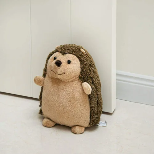 Miniatura 3 de Marwood Lindo Tope de Puerta Decorativo Topes de Puerta para Hogar y Oficina, Erizo con Peso Tope de Puerta Interior de Tela Animal de Peluche Tope