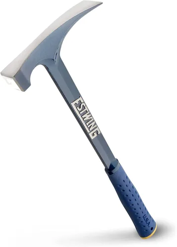 Miniatura 7 de Estwing Martillo de albañil/mason - Herramienta de mampostería de 22 oz con construcción de acero forjado y mango reductor de impacto - E6-22BLC