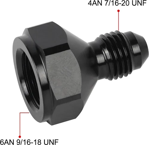 Miniatura 2 de EVIL ENERGY Adaptador Reductor de Abocinado de 6AN Hembra a 4AN Macho