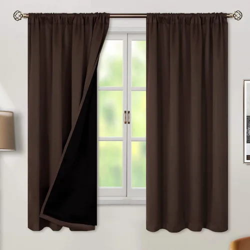 Miniatura 45 de BGment - Cortinas opacas para sala de estar de 63 pulgadas de largo, juego de 2 paneles, cortinas para oscurecer toda la habitación, cortinas