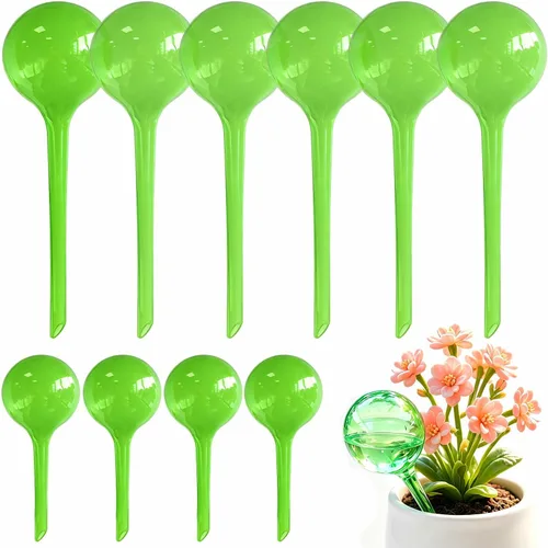 Miniatura 11 de MOONSOUND Globos de riego automático para plantas – 10 bombillas de riego automático para plantas en macetas de interior y exterior, cuidado