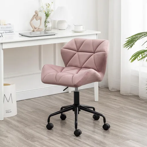 Miniatura 18 de Roundhill Furniture Eldon Diamond - Silla de oficina giratoria ajustable con diseño capitoné, color gris y azul