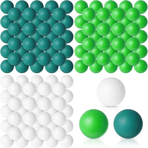 Miniatura 8 de Libima 120 unidades de pelotas de tenis de mesa coloridas de 40 mm, pelotas de plástico a granel para el 4 de julio, carnaval, boda