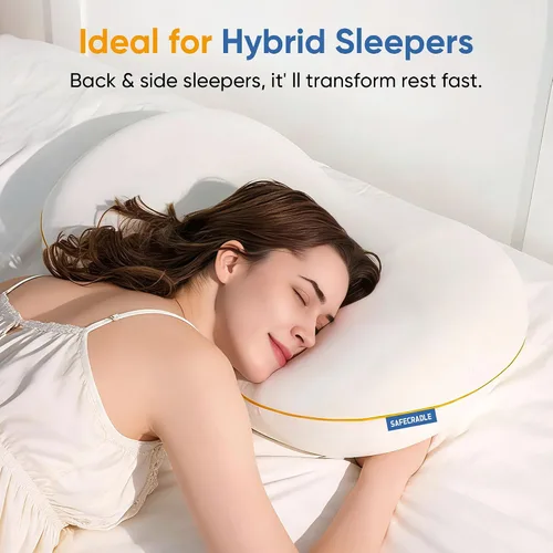 Miniatura 3 de Almohada cervical refrescante para dormir de lado, almohada cervical refrescante para dormir de lado, almohadas de espuma viscoelástica para dormir
