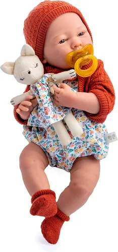 Miniatura 3 de JC Toys - Colección Natural Muñeca bebé niña anatómicamente correcta de regalo Original La Newborn 15 pulgadas de vinilo Fabricada en España