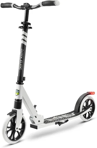 SereneLife Patinete de dos ruedas para adolescentes, patinete de deslizamiento suave para adultos con altura ajustable para mayores de 8 años, Blanco