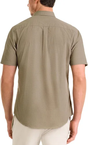 Miniatura 2 de Van Heusen Camisa de cuadros de manga corta con cuello abotonado para hombre sin arrugas