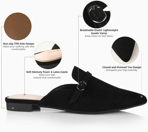 Miniatura 3 de Ankis Zapatos planos para mujer, mulas, caminar