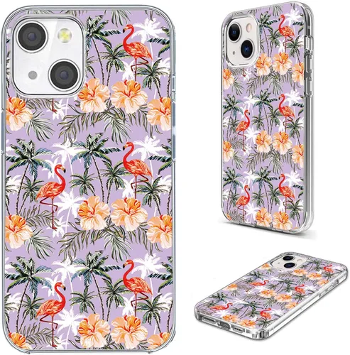 Miniatura 29 de Funda protectora completa a prueba de golpes, delgada, suave, TPU transparente, para iPhone 14/13 6.1, diseño de animales de dibujos animados