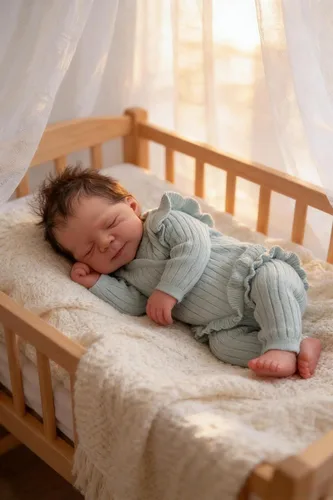 Miniatura 7 de Zero Pam Muñecas Bebé Reborn Realistas Niño 18 Pulgadas Niña Recién Nacida Realista Ojos Cerrados, Muñeca de Bebé Recién Nacido con Cuerpo de Tela