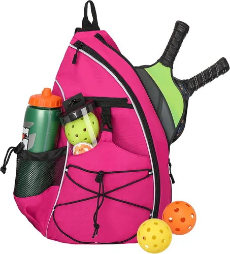 Miniatura 13 de Bolsa de Pickleball Goloni para Mujeres, Mochila de Pickleball para Hombres, Bolsa de Hombro Ligera con Gancho para Cerca, Gran Capacidad, Bolsillo
