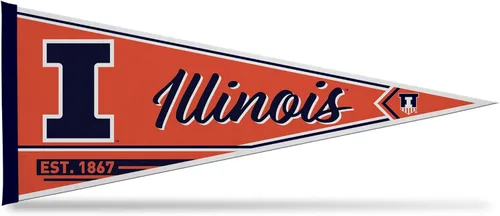 Miniatura 55 de Rico Industries NCAA Banderín Clásico de Fieltro para Decoración de Pared de 12" x 30" - Ideal para Decoración del Hogar/Dormitorio/Cueva de Hombre