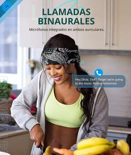 Miniatura 3 de LC-dolida Auriculares para Dormir Bluetooth Diadema Musical Diadema Banda Inalámbrica Diadema Auriculares con Altavoces Estéreo HD Delgados