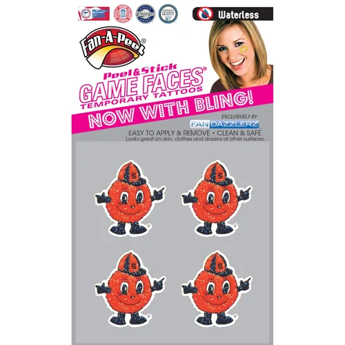 Miniatura 165 de Fan-A-Peel Tatuajes temporales sin agua del estado de Florida, hipoalergénicos, para despegar y pegar, tatuajes temporales impermeables, con Florida