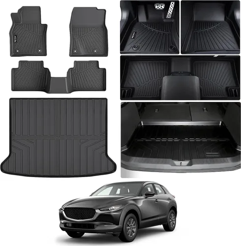 Miniatura 30 de Alfombrillas para Toyota Camry 2011-2017, primera y 2da fila, forro de carga TPE para todo tipo de clima, alfombrillas de coche para accesorios Camry