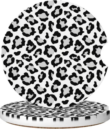 Miniatura 10 de Posavasos absorbentes de coche para portavasos, 2 unidades, universales, antideslizantes, de cerámica, para mujeres y hombres, 2.56 pulgadas