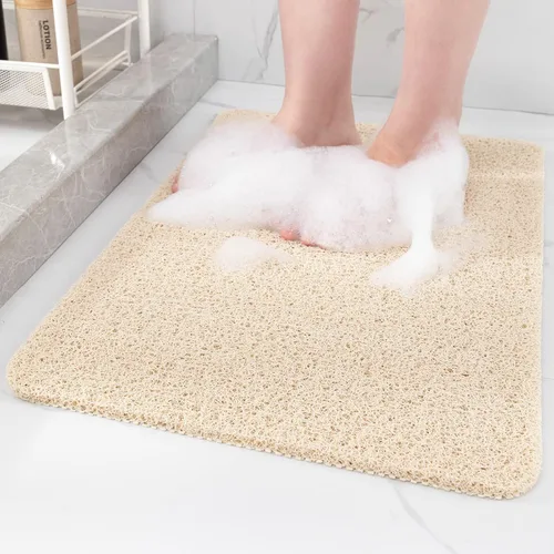 Miniatura 35 de Hargiis - Tapete antideslizante de secado rápido para bañera, piso, baño, ducha, cocina, hogar, hotel (color blanco, 24 x 24 pulgadas)