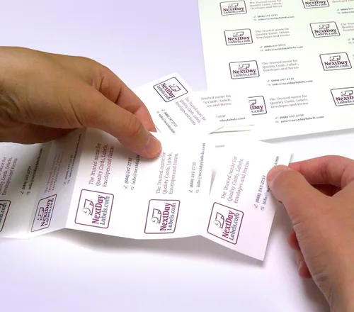Miniatura 2 de NextDayLabels - 100 # Etiqueta en blanco 10 por página blanca, láser/inyección de tinta tarjeta de visita Stock (500)