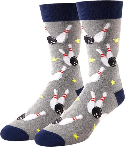 HAPPYPOP Calcetines de béisbol con bandera estadounidense, para papá, golf, bolos, optometría, béisbol, regalos para papá, golfista, bolo, abogado
