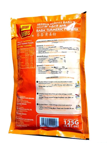 Miniatura 2 de Baba's Polvo 4.41 oz (cúrcuma, 3 paquetes)