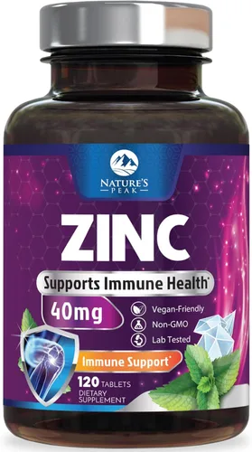 Suplementos de zinc de 40 mg – 40 mg de zinc es el límite diario superior seguro de los NIH para mujeres y hombres – El mejor suplemento de zinc