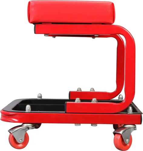 Miniatura 6 de DNA Motoring Enredadera automotriz de plástico ABS resistente y Torin TR6300 acolchado mecánico Rolling Shop Seat