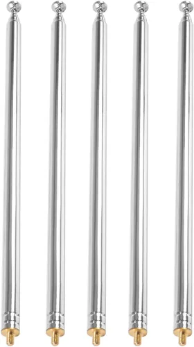 Miniatura 8 de 5 unids M3 Antena Telescópica Antena Antena 7 Secciones AM FM Radio Universal Antena para Radio TV Juguetes Eléctricos Antena de Repuesto