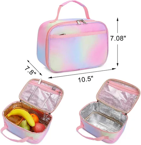 Miniatura 4 de CAMTOP Juego de morral y lonchera para niñas de preescolar y primaria
