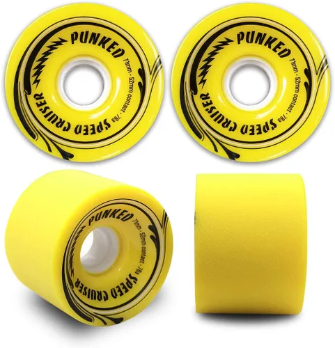 Miniatura 3 de Yocaher Beach Series - Patinetas completas de aluminio con rodamiento ABEC-9 de 2.756 in con cinta de agarre Black Widow Premium 80A