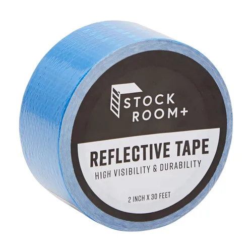 Stockroom Plus Cinta reflectante - 2 pulgadas x 30 pies, azul - Adhesivo de seguridad impermeable para exteriores - Cinta reflectante de remolque