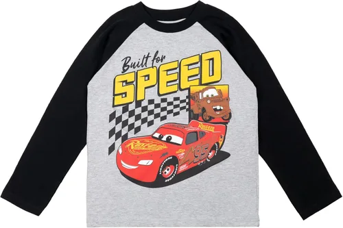 Miniatura 3 de Disney Pixar Cars Lightning McQueen Tow Mater - Paquete de 2 camisetas de manga larga para niños pequeños a grandes