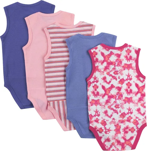 Miniatura 8 de Hanes Body unisex para bebé, Ultimate Flexy sin mangas para niños y niñas, paquete de 5