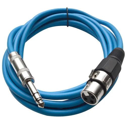 Miniatura 9 de Seismic Audio - SATRXL-F2 - Cable de conexión XLR naranja de 2 pies hembra a 1/4" TRS