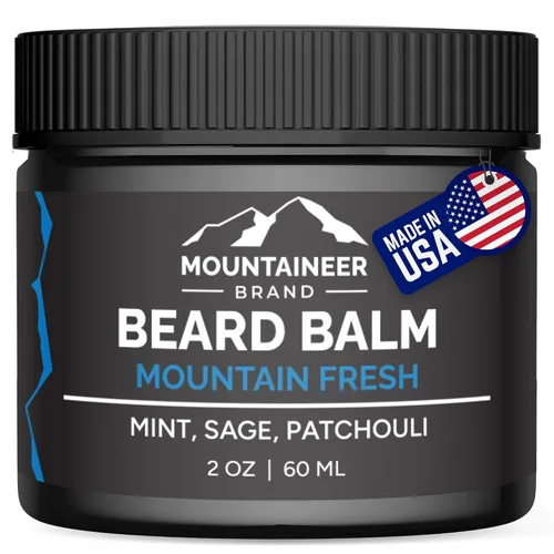Miniatura 9 de Mountaineer Brand Bálsamo natural para barba sin perfume Mantequilla de barba para hombres Condimentador sin enjuague Hidrata, suaviza