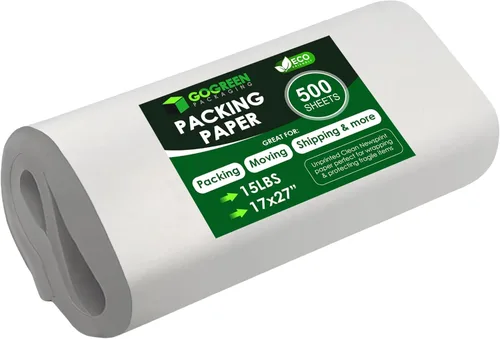 Miniatura 11 de Papel de embalaje de papel de periódico: 320 hojas, hojas grandes de papel de embalaje sin imprimir de 27 x 17 pulgadas para mudanza, envío