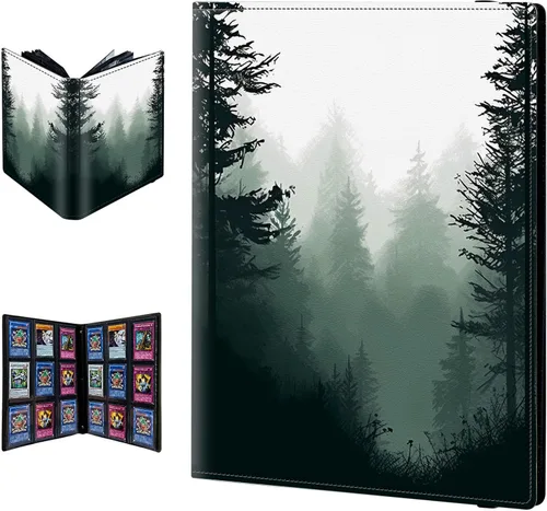 Miniatura 15 de Carpeta para tarjetas de intercambio, 9 bolsillos para tarjetas intercambiables, 360 bolsillos de doble cara, funda para tarjetas de tamaño Mujeres