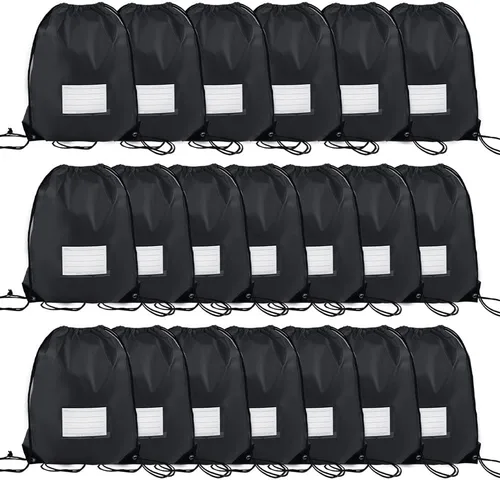 Miniatura 74 de CODOBON Paquete de 20 bolsas con cordón, mochila de cuerda de dibujo a granel, bolsa de bricolaje para gimnasio, deportes, bolsa para mujeres