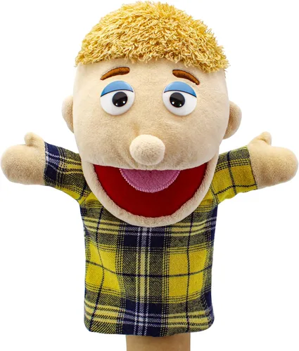 Marionetas de mano familiares, Marionetas para niños para representar a los miembros de la familia 34 cm Marionetas multiétnicas de peluche suaves