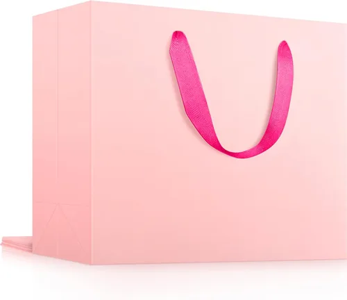 Miniatura 48 de EUSOAR Bolsas de regalo grandes negras, paquete de 12 bolsas de papel de compras de 16 x 6 x 12 pulgadas con asas, bolsa de mercancía de papel kraft