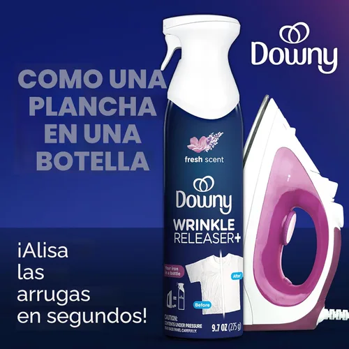 Miniatura 2 de Downy Aerosol para Sacar las Arrugas Todo en uno: aerosol removedor de arrugas, eliminador de olores, removedor de estática Refrescador de tela