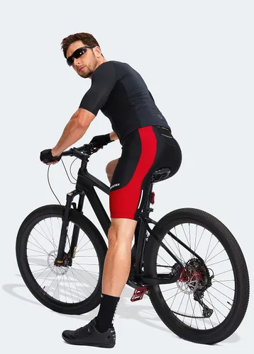 Miniatura 6 de Bikewa Pantalones cortos de ciclismo para hombre con acolchado 3D para ciclismo de carretera, ciclismo de montaña, ciclismo UPF 50+, bolsillos