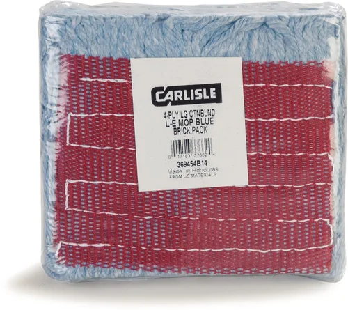 Miniatura 11 de Carlisle FoodService Products 369454B14 - Cabezal de trapeador con extremo en bucle con banda roja, azul, grande (paquete de 12)