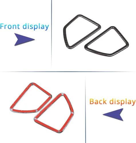 Miniatura 6 de Marco de ventilación de plástico ABS para salpicadero de coche, accesorios para BMW X5 X6 E70 E71 2008-2013, conducción a la izquierda
